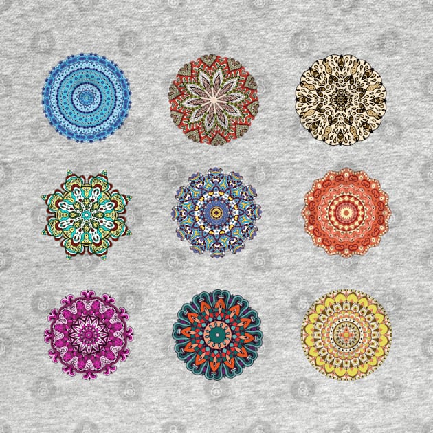 Yoga Mandala, Yoga Art, Mandala Print, Mandala Patter, Yoga Gift, Meditation Gift by Style Conscious